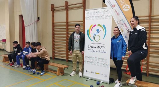 100 alumnos del Torrente Ballester participan en una jornada de boccia enmarcada en el programa Santa Marta Tod@s Incluid@s